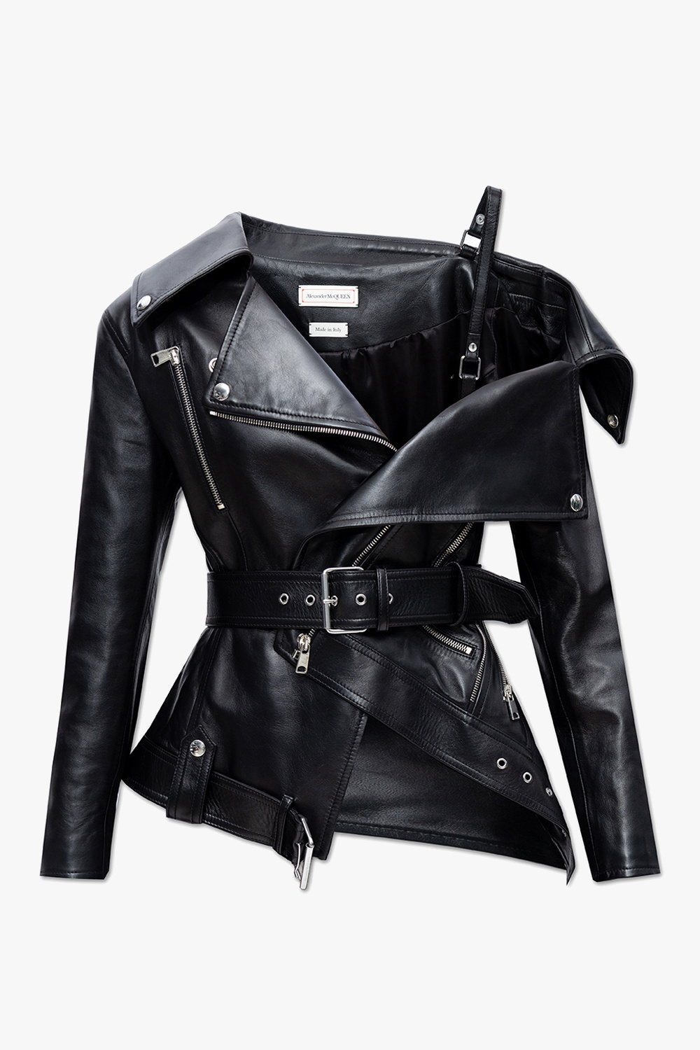 Mcqueen leather jacket best sale